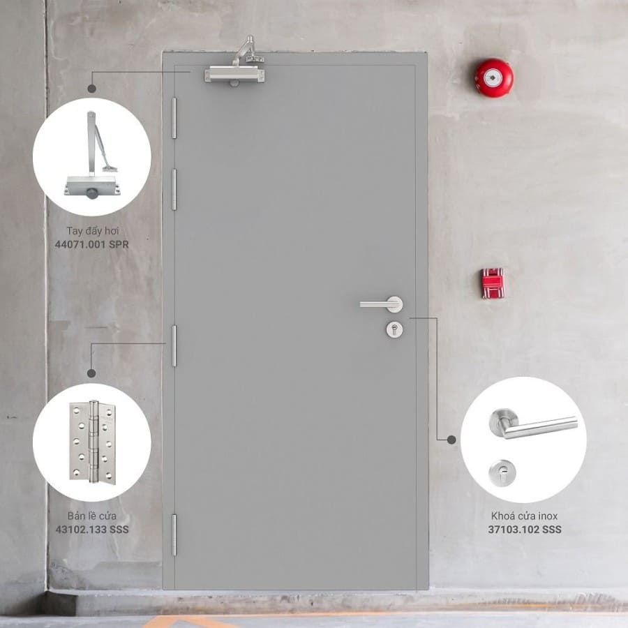 Cửa thép chống cháy 60 phút - EL60