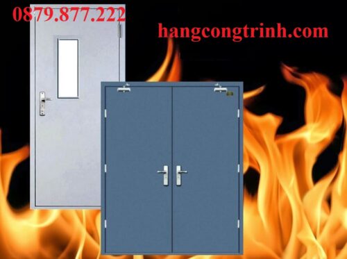 Cửa thép chống cháy 2 cánh - Ảnh 5