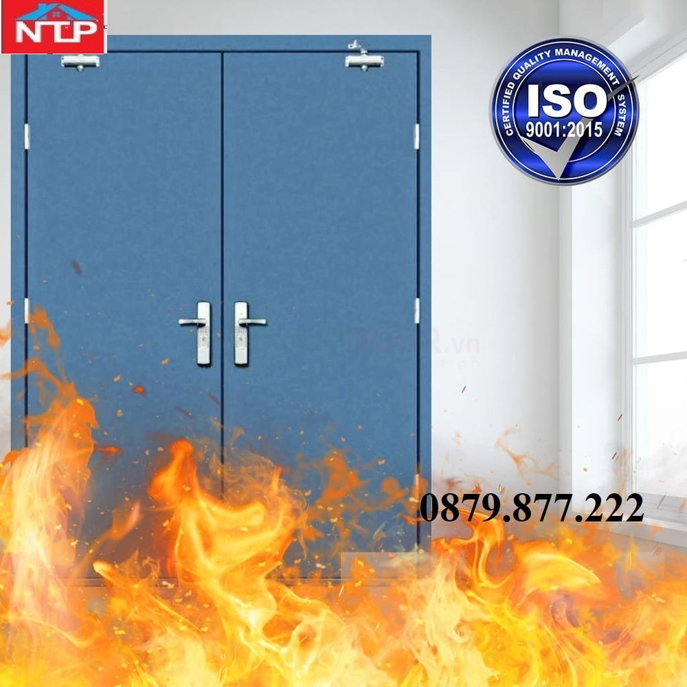 Cửa thép chống cháy 2 cánh - Ảnh 3