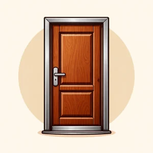 Cửa Thép Vân Gỗ 1 Cánh