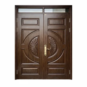 Cửa Thép Vân Gỗ 2 Cánh - Huỳnh Hoa Cúc