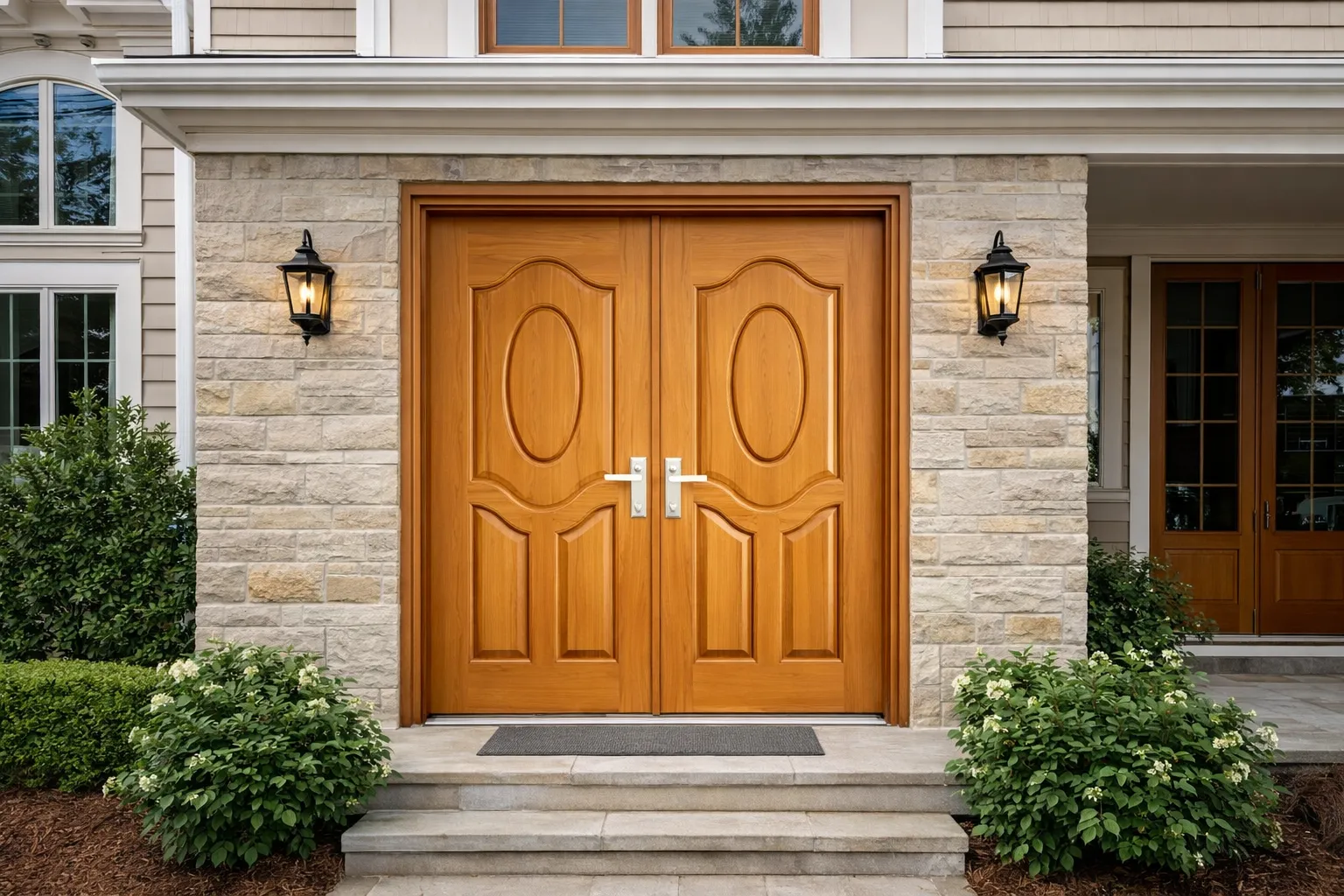 Cửa thép vân gỗ H6 - Ảnh 2