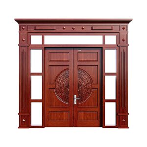 Cửa thép vân gỗ 4 cánh H15 - NTP