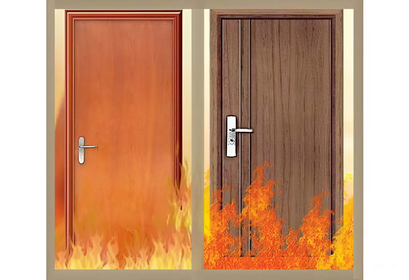 Cửa thép vân gỗ chống cháy